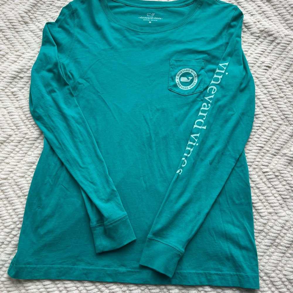 Vineyard Vines Teal Long Sleeve Shirt